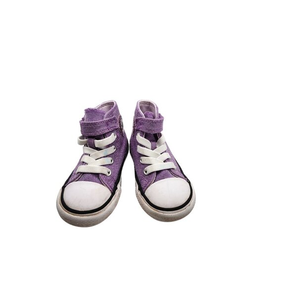 Toddler Converse Chuck Taylor All Star Purple High-Top Sneakers Size 5 - Picture 2 of 8